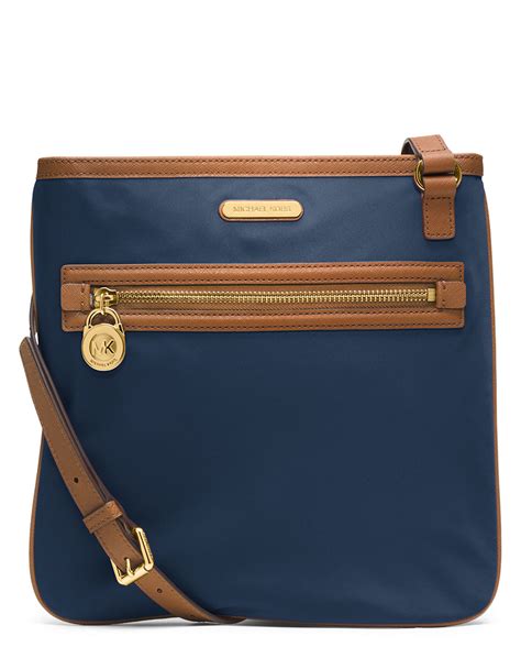 michael kors blue nylon tote|Michael Kors nylon crossbody.